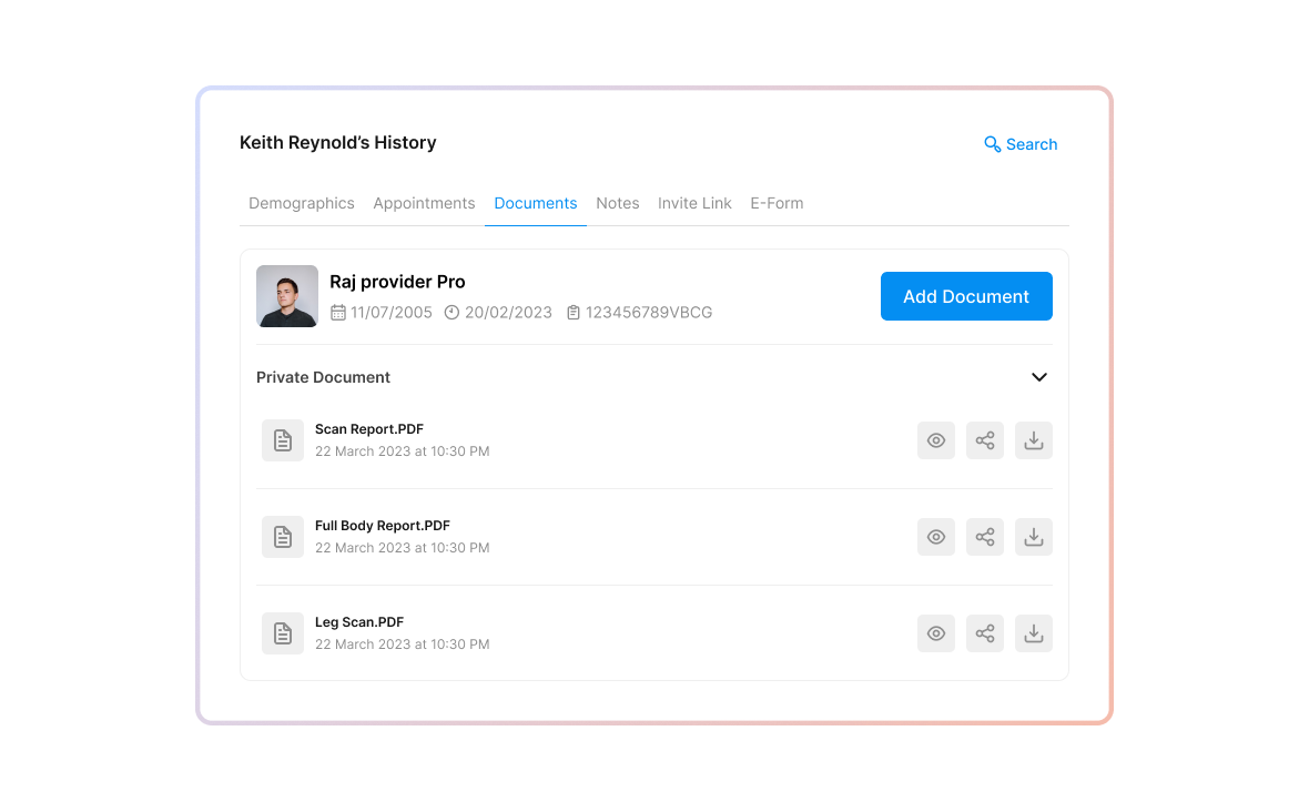 Easy Access Of Medical Health Records